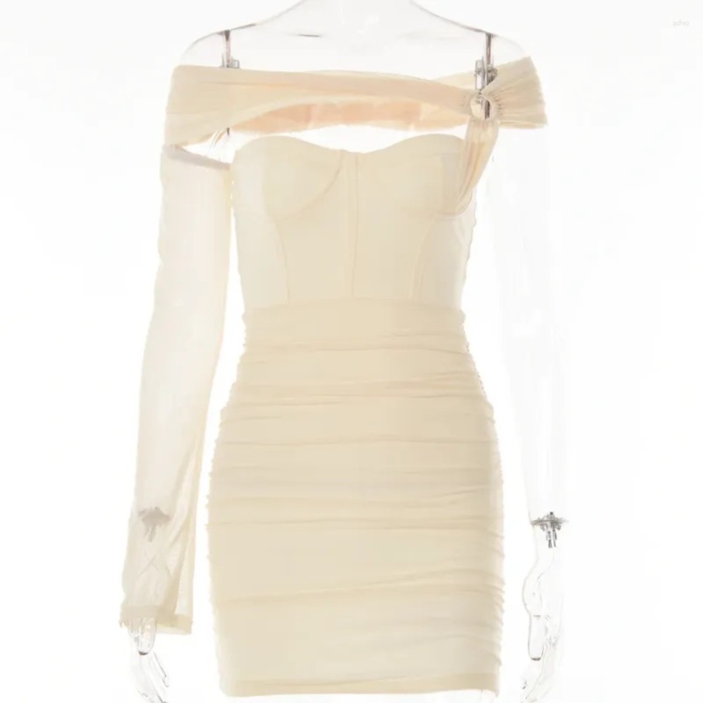 Oh Polly Ivory Corset Dress